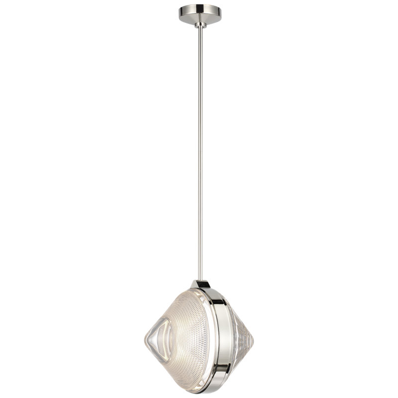 Copper Coast 1 - Light LED Pendant, Polished Nickel