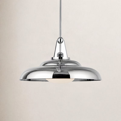Palmetto Single Light Steel Pendant