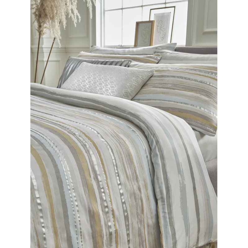 Serena 100% Cotton 200 TC Reversible Duvet Cover Set - Premium Bedding, Double Duvet Cover + 2 Standard Pillowcases, Blush