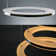 46W 3-ring dimmable LED pendant light with remote control