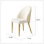 Chaise de salle à manger en acier inoxydable