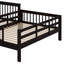 Full-Over-Full Bunk Bed With Guard Rail And Storage-833586640