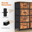 Commode de chambre à coucher avec commode haute 8 tiroirs-707404107