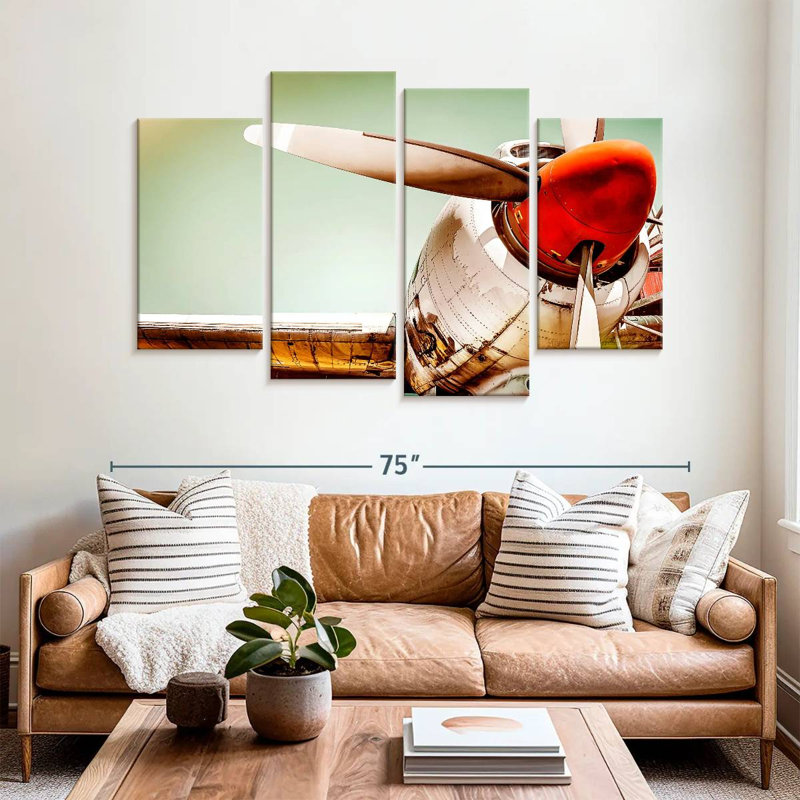 Mehar Retro Propeller, 42'' H x 68'' W