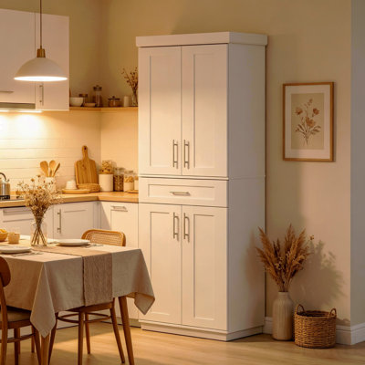 Spacious Freestanding Storage Cabinet,Kitchen Pantry Cabinet,Tall Storage Cabinet(Only Tall Pantry Cabinet)