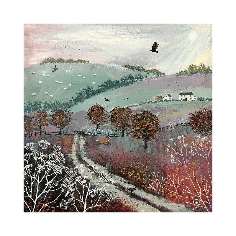 Autumn Dusk by Jo Grundy - Wrapped Canvas Print, 45.72cm H x 45.72cm W x 1.905cm D
