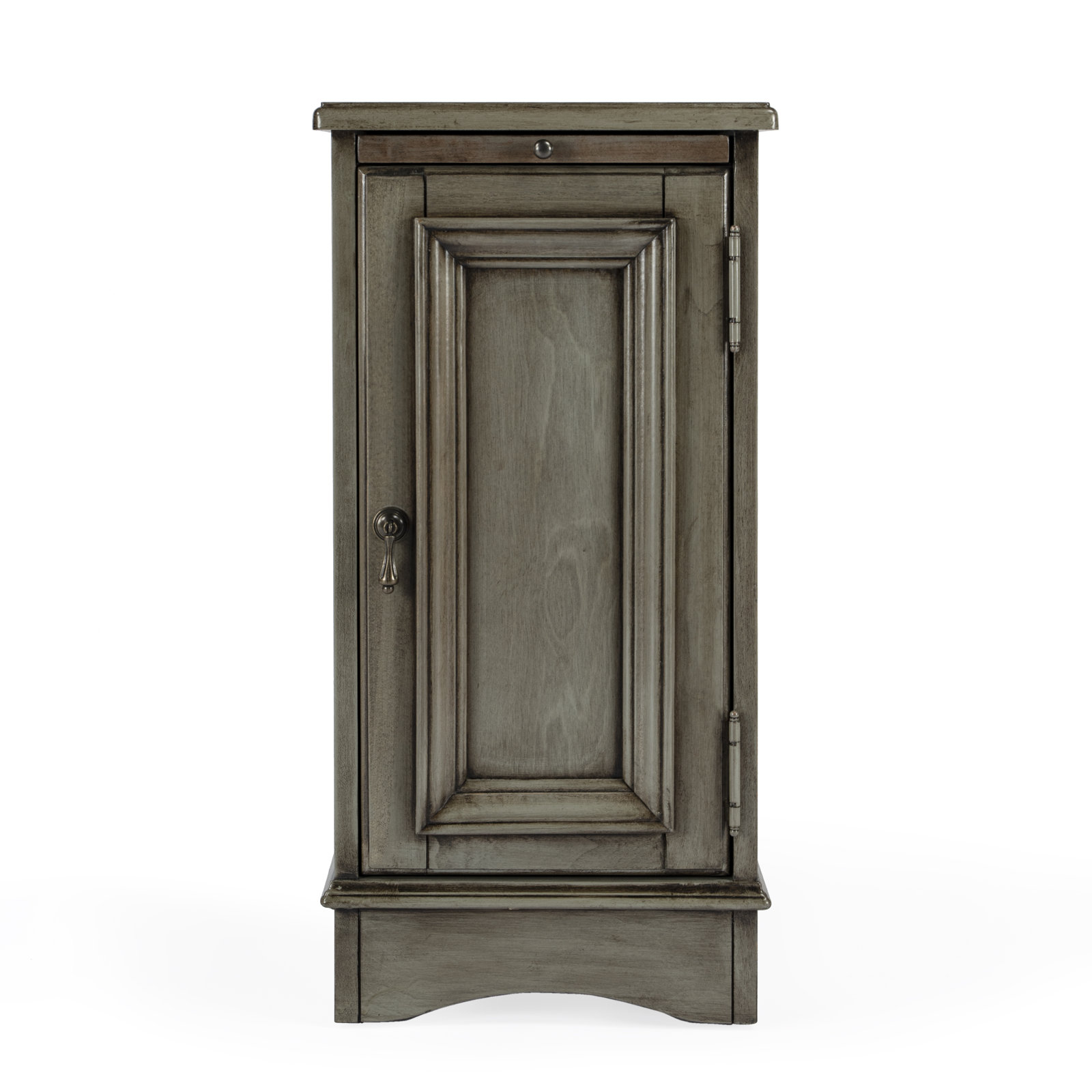 Midland 12" End Table, Silver Satin