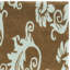 Tapis brun / bleu en laine touffeté à la main Cola-546310350