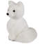 Figurine de Noël chiot renard assis - 7,5 po