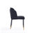 Flor Twill Weave Upholstered Metal Dining Chair in Black-103877641-90543816