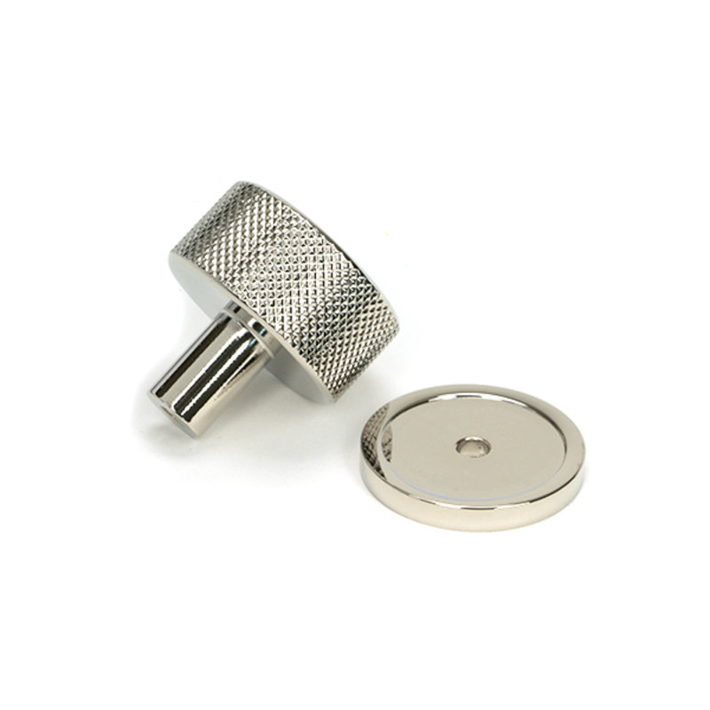 Round Knob, Polished Nickel, 3 cm
