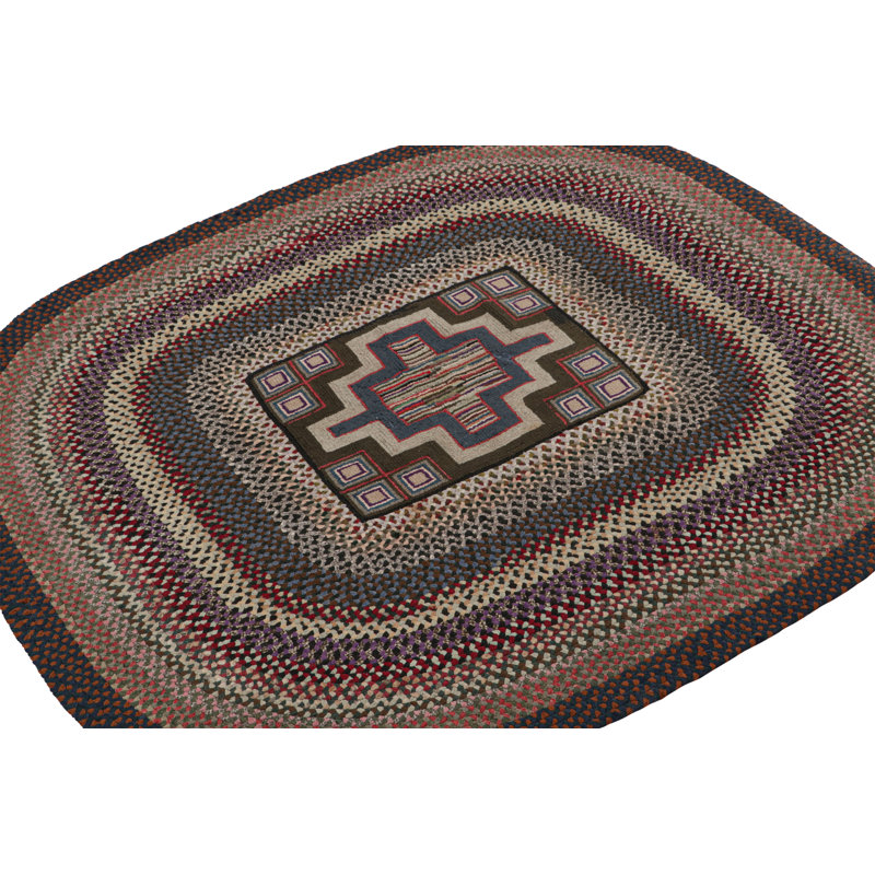 One-of-a-Kind Oval 4’3” X 4’8” Area Rug