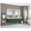 84" x 30" White Aluminum LED Bathroom Vanity Mirror with Front and Backlighting and Touch Control