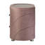 Table de chevet Salonia, velours rose