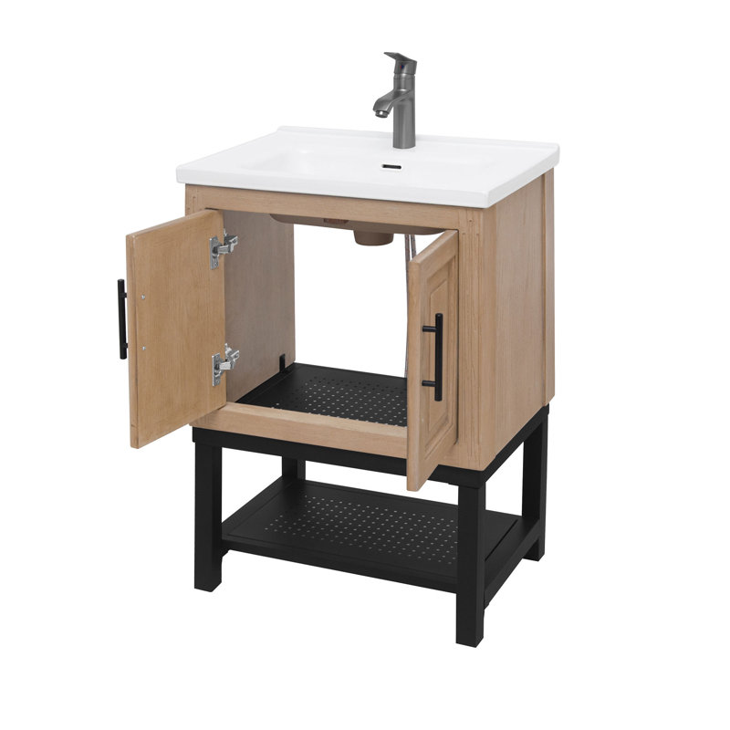 Ensemble de meuble-lavabo fonctionnel en céramique moderne