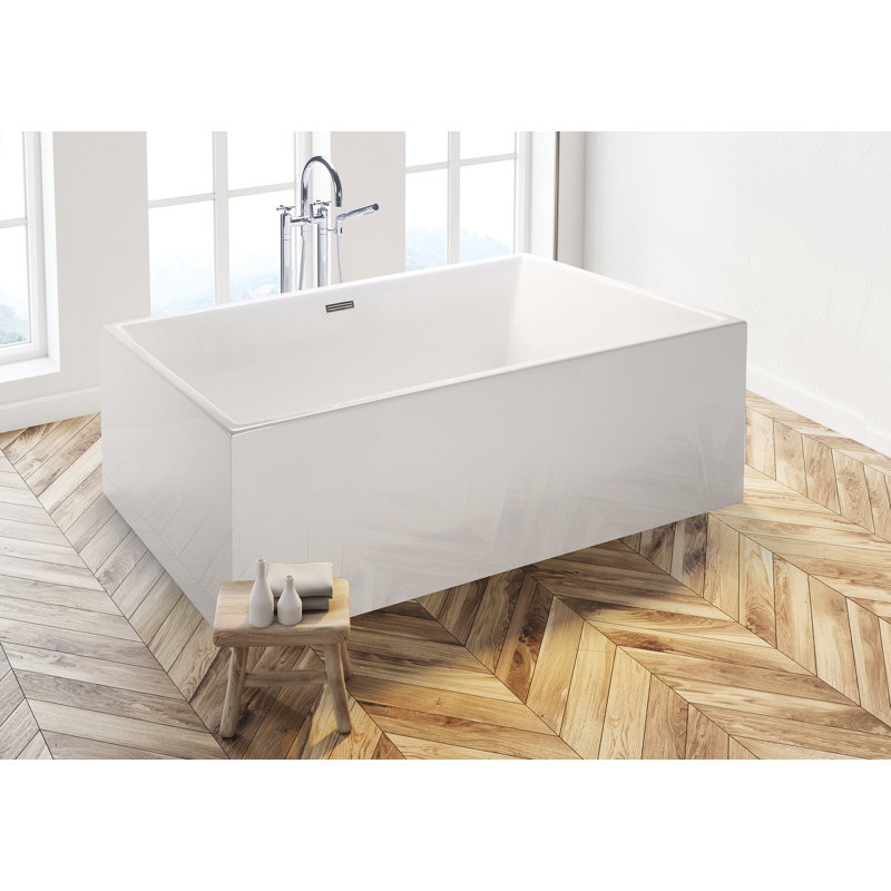 Andrea® 10 71.625" Freestanding Air Bathtub, White