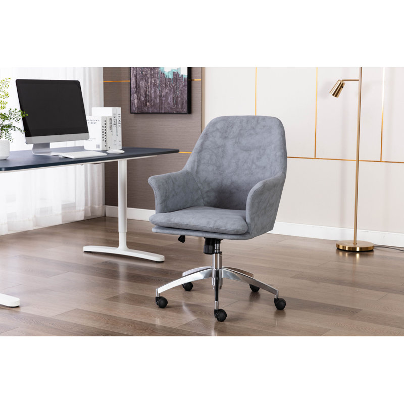Microfiber / Microsuede Task Chair, Grey