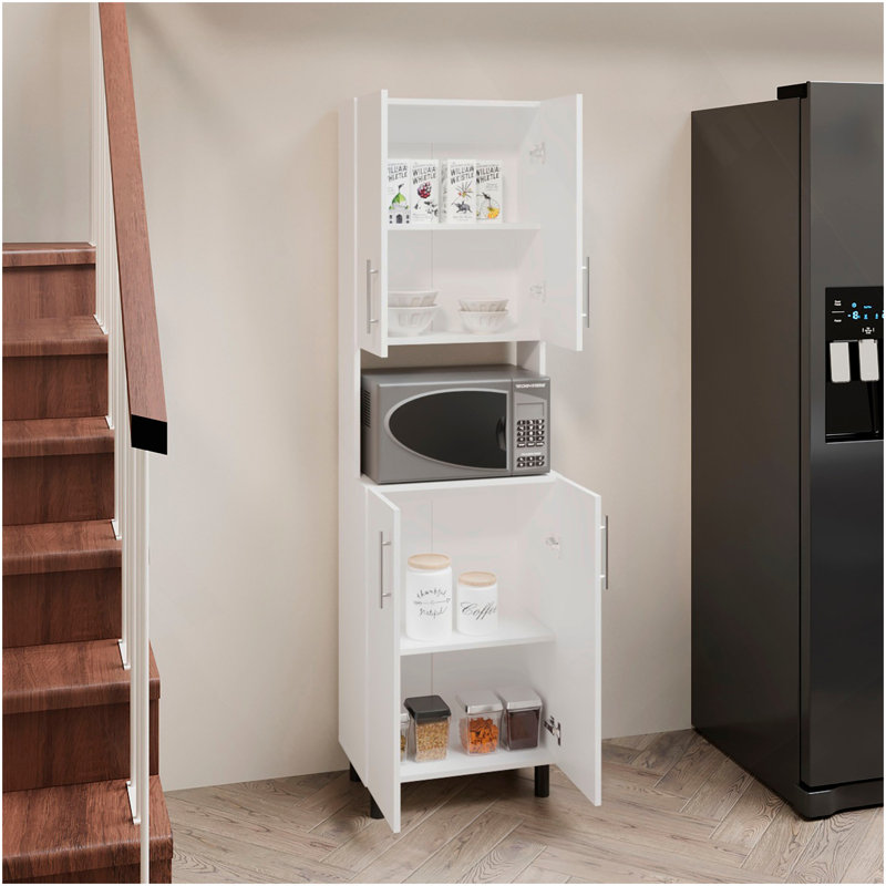 Garde-manger, 4 portes, 4 tablettes