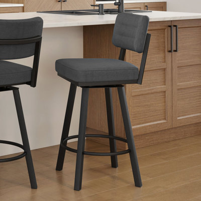 Amoriah Swivel Counter & Bar Stool with Upholstery