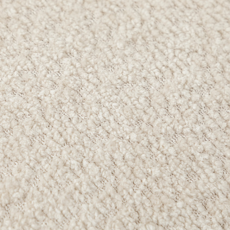Fauteuil d'appoint pivotant en chenille de 32,5 po de large Fae, Chenille texturée naturelle
