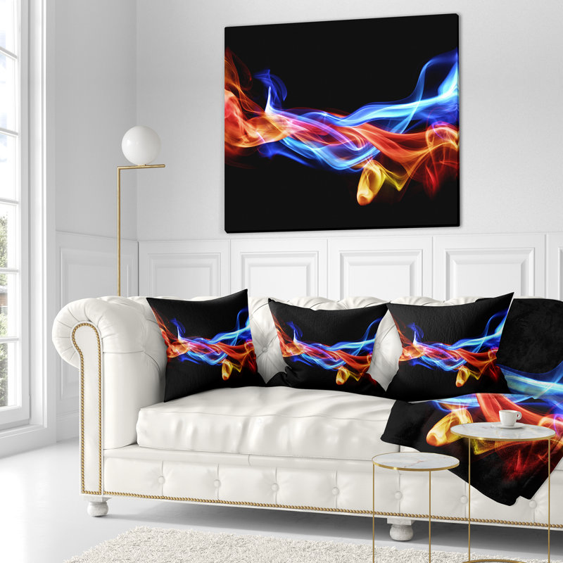 Coussin Abstract, 18 po x 18 po, Coussin décoratif