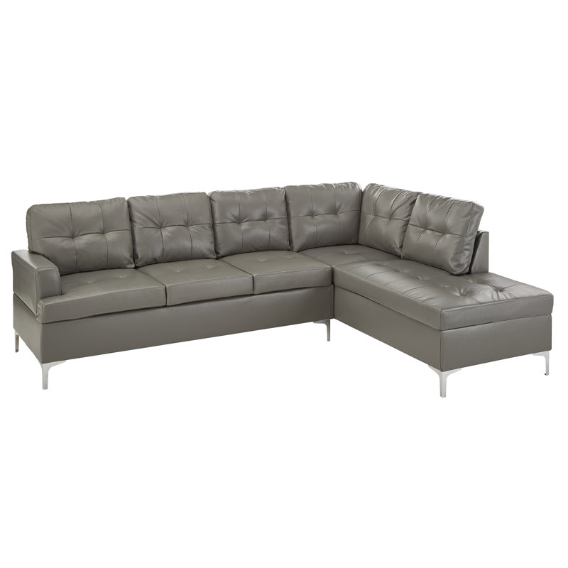 Canapé modulaire Gorden faisant face à la droite, Gris