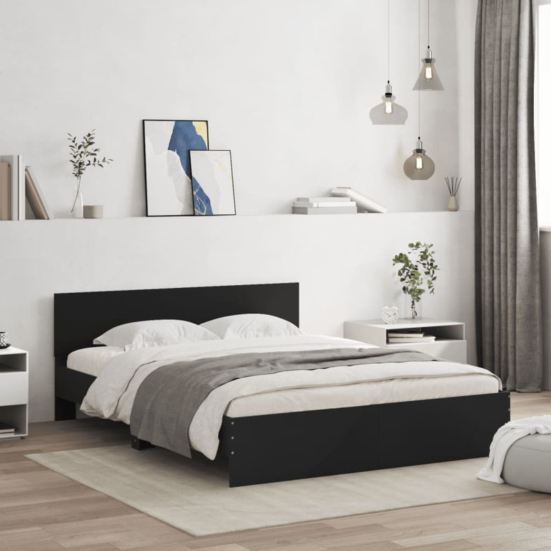 Siman Bed, Kingsize (5'), Grey Sonoma