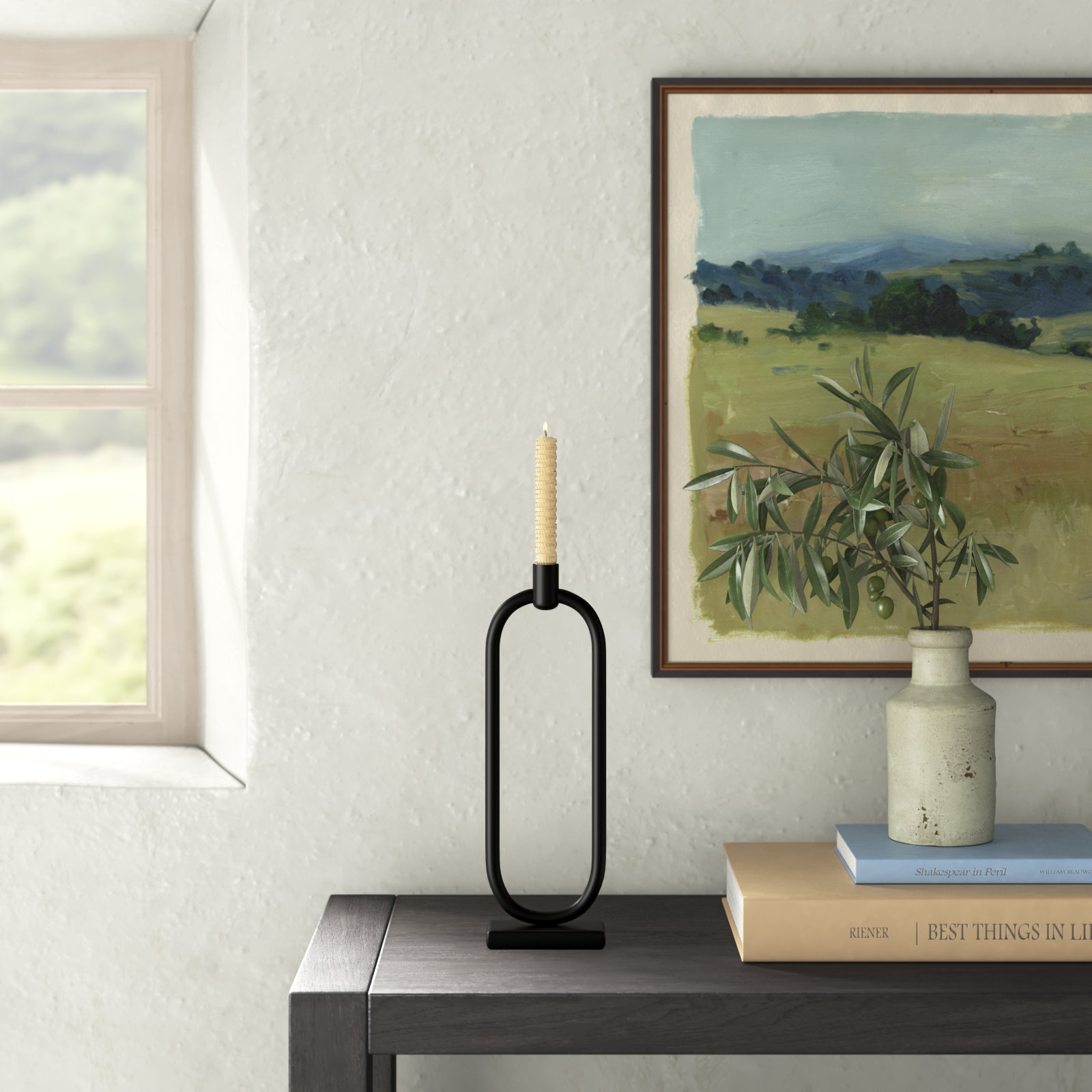 13'' H Metal Tabletop Candlestick