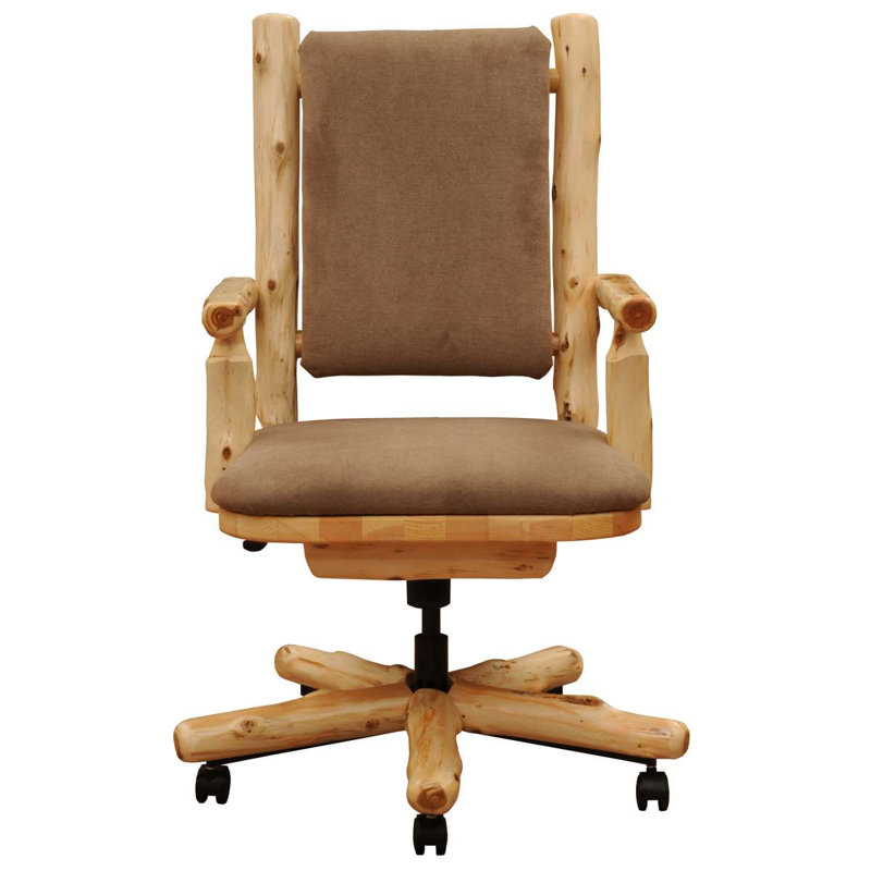 Fauteuil président Cedar Log, Natural 
