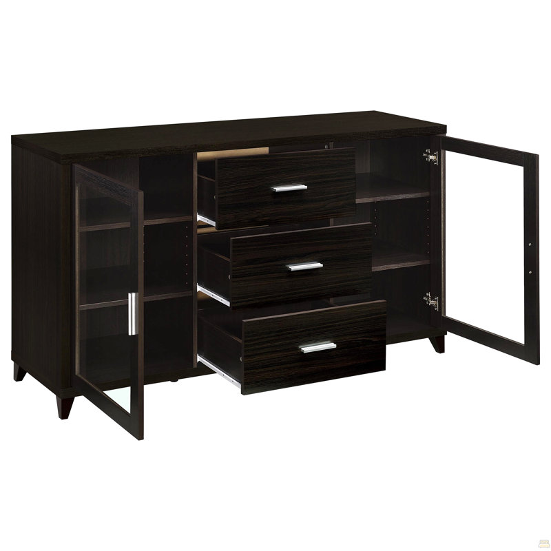 3-Drawer Rectangular TV Console