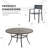Nazir 8 - Person Metal Patio Dining Set with Round Table-344731691