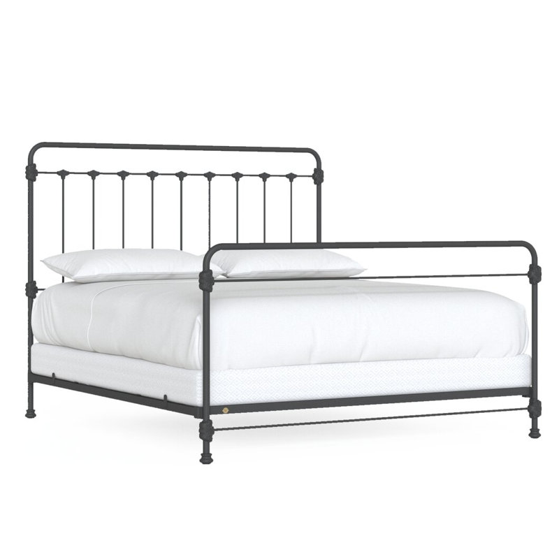 160 Picket Fence Bed | Open Foot Standard, California King, Flat Black