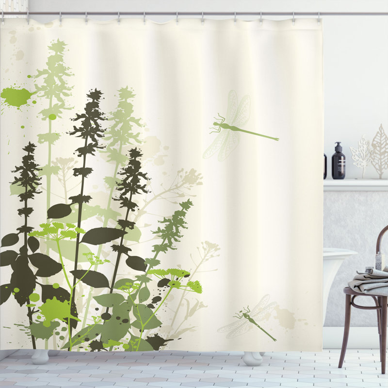 Shower Curtain with Hooks Included, 75" H x 69" W