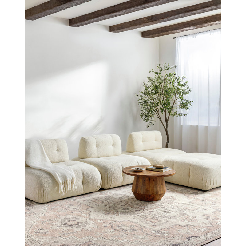 Tapis tissé à la machine Becki Owens x Livabliss Elle, Rectangle 3 pi 11 po x 5 pi 7 po