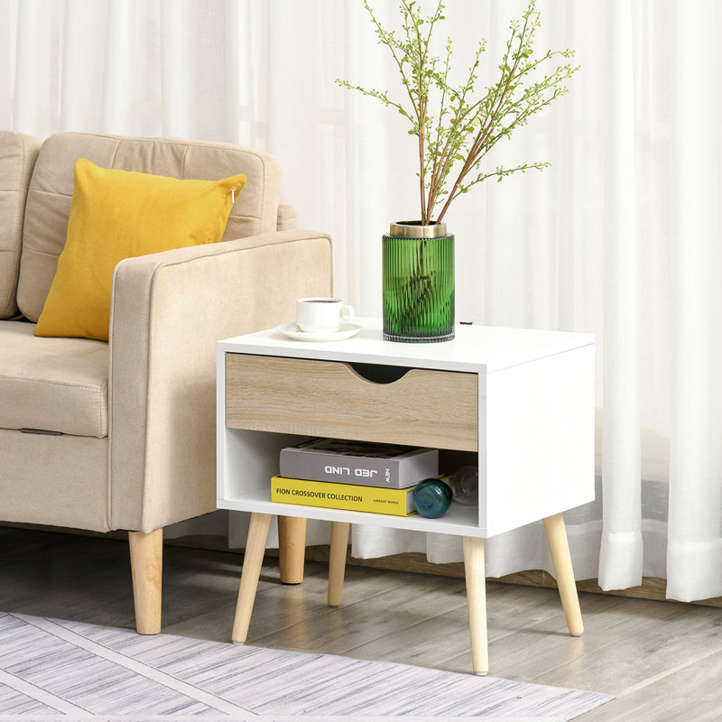 50cm W Bedside Table