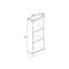 Clearmont Corona Design Low Narrow Bookcase, Pine, Antique Wax