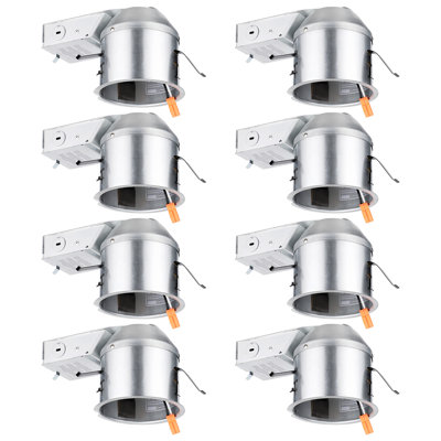 Commercial Grade TP24 4" Remodel IC Recessed Housing for Insulated Ceiling