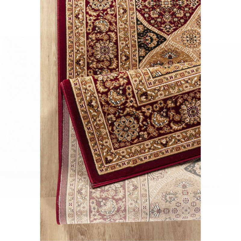 Red Area Rug, Rectangle 2' x 3'