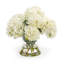 Faux Flowering Plant in Glass Jar