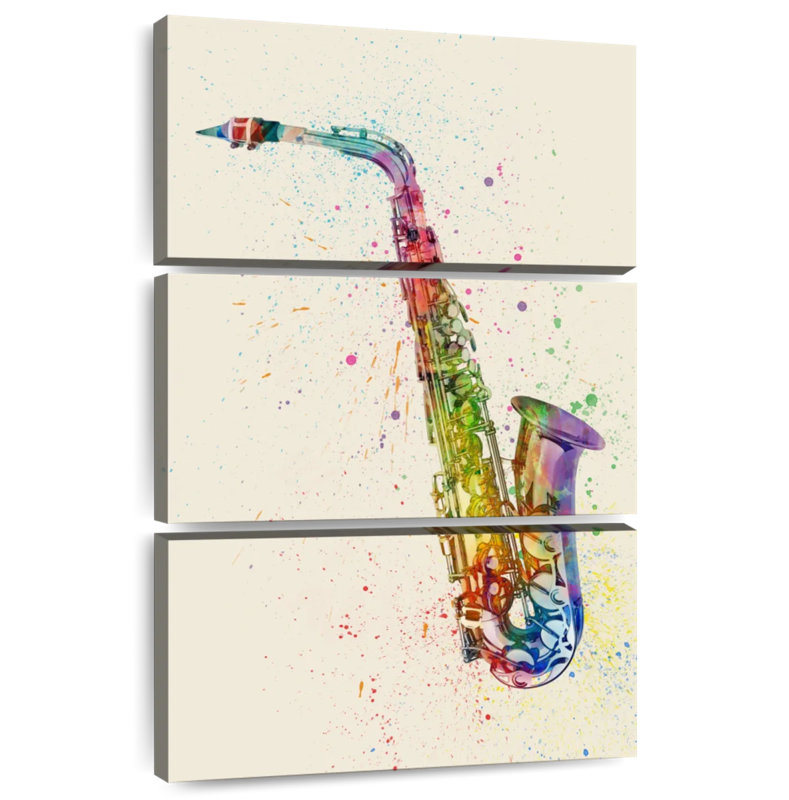 Abarca Saxophone Abstract I, 38" H x 24" W