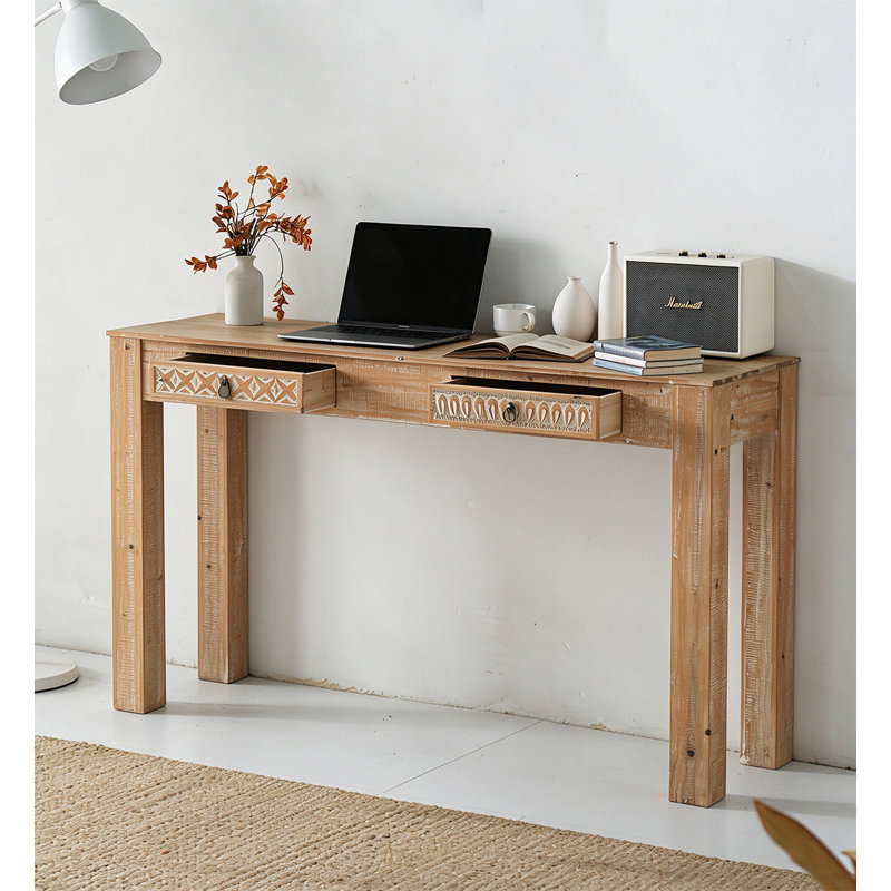 Solid Wood Computer Desk, 30.71" H x 39.37" W x 15.75" D