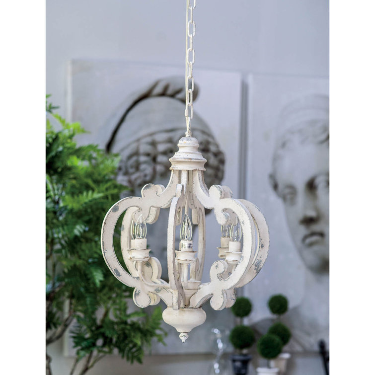 Stevie 6 - Light Candle Style Geometric Chandelier