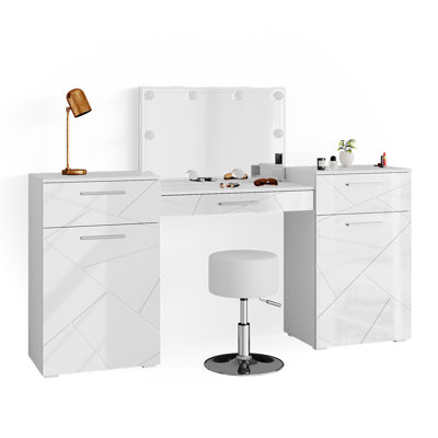 Biftu Dressing Table with Mirror