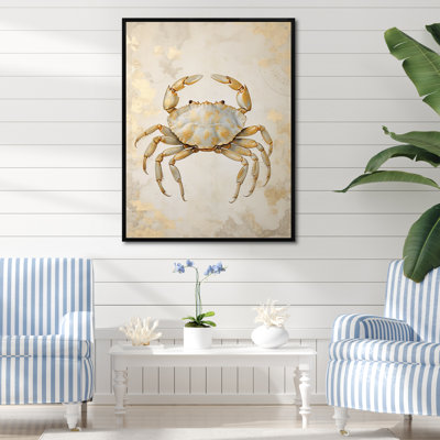 Minimalisme crabe, peinture II sur toile