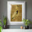 «Gold Crane at Dusk I», peinture sur toile encadrée-195858519-195858538