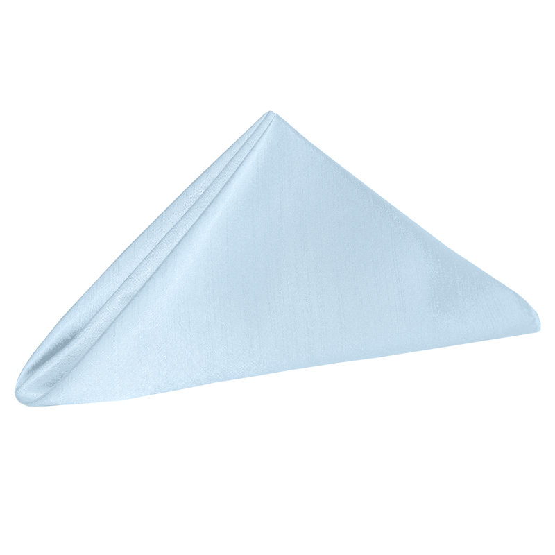 Yulia Silk Square Napkin, Ice Blue, 20" x 20"