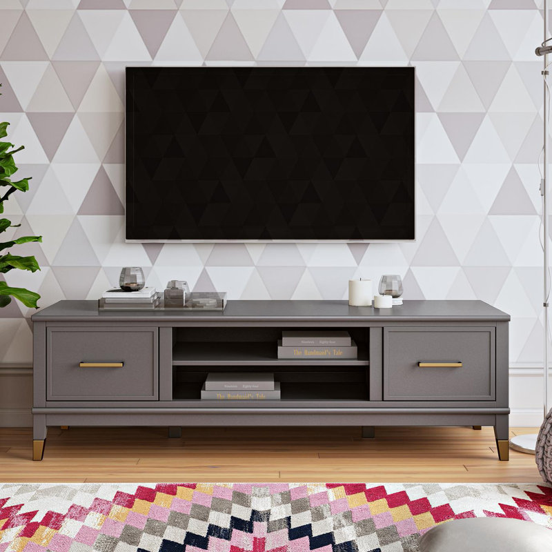Unfinished TV Stand for TVs up to 65", Graphite Grey