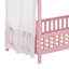 Lit sur pied avec auvent, lit maison avec rampes hautes, structure de lit plateforme en bois avec toit-136334248-118839469