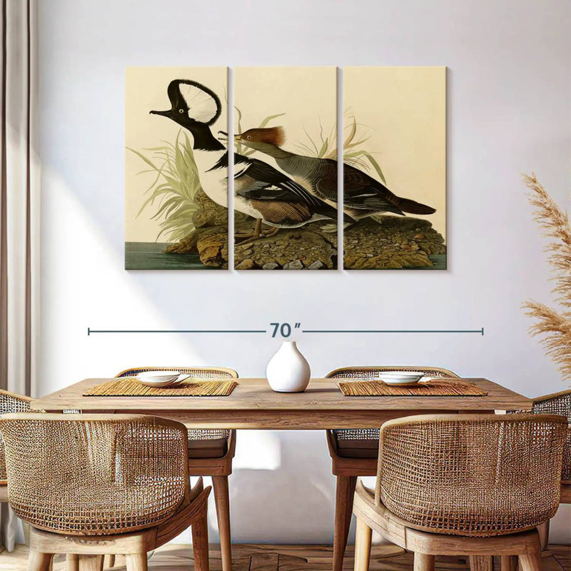 Brampt Hooded Merganser, 36" H x 57" W