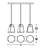 Lizzette 3-Light Linear Pendant - 60W-110095110